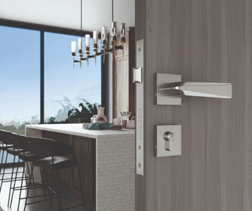 Door handle set stainless - door,