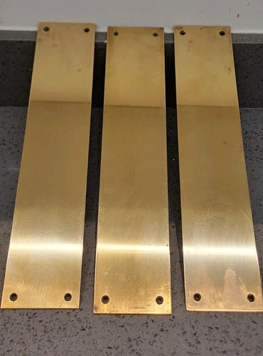 Antique brass finger plate - 3,