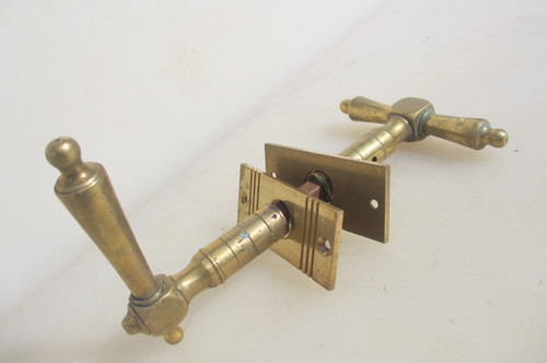 Antique brass lever - antique,