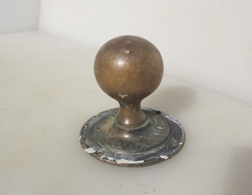 Victorian brass door knob - brass,