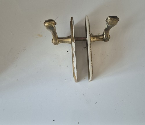 Vintage brass door - door, handle