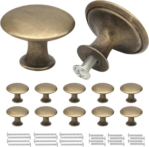 10pc vintage round bronze - 10pc,