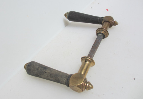 Victorian bronze wood lever - victorian,