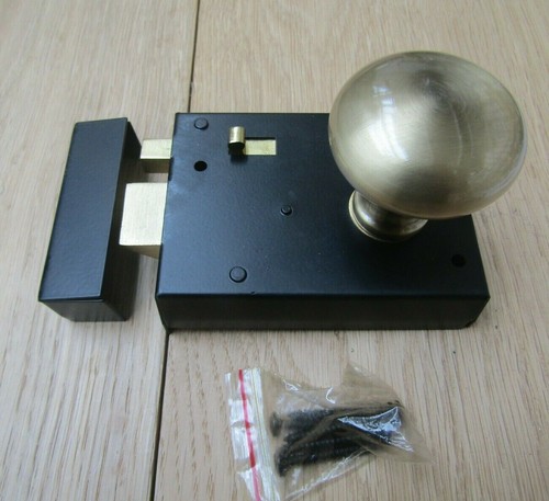 Rim lock door knob handle - lock,
