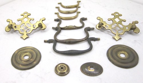 Genuine antique brass drawer - genuine,
