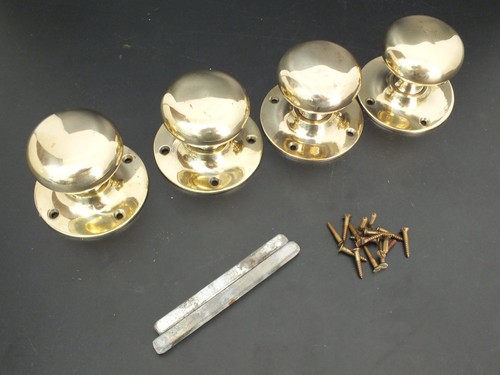 Two pairs vintage solid - two, brass