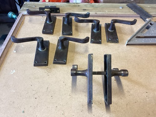 Reclaimed brass lever - reclaimed,