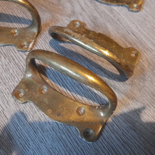 Pair vintage solid - vintage, brass