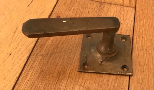 Vintage brass door - door, handle