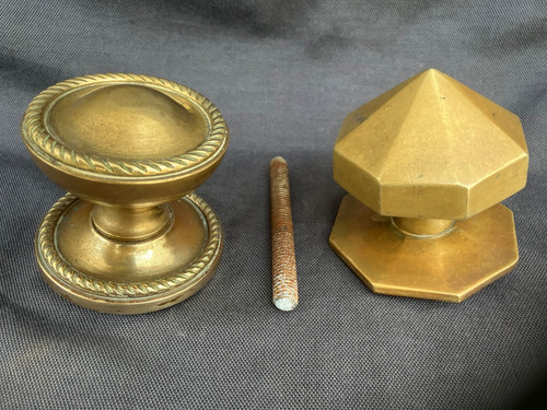Two salvaged brass - two, front