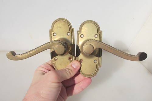 Vintage brass lever door - vintage,