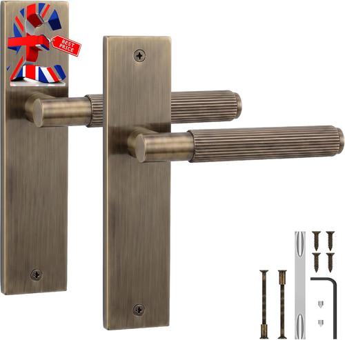 Hera antique brass - brass, door