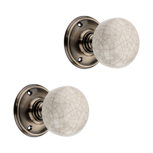 Door knobs set - set, brass