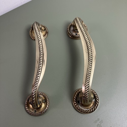 Vintage brass door - brass, pull
