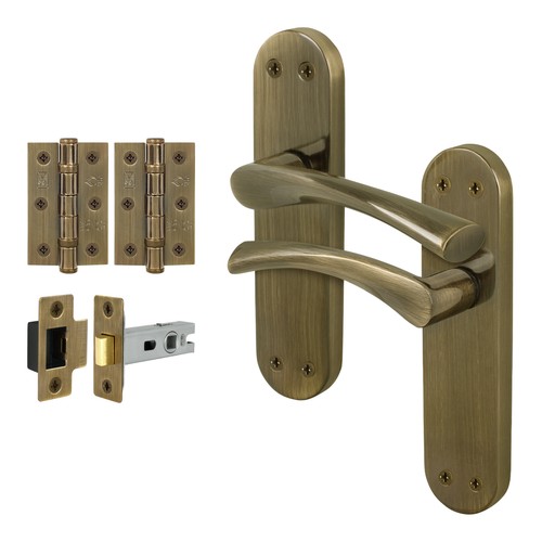 Brass internal door handles - brass,