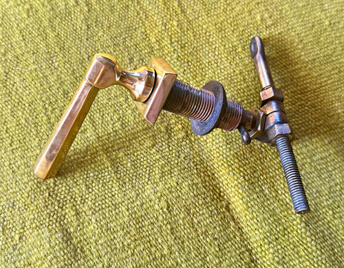 Vintage solid brass cistern - solid,