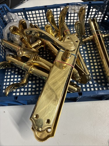 Brass door handles - handles, 24cm