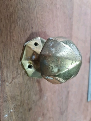 Brass knob handle one - brass, single