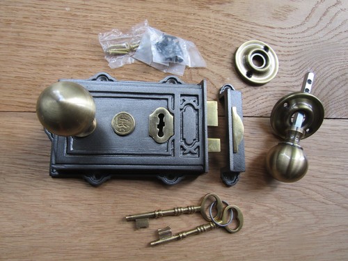 Vintage antique brass - brass, door