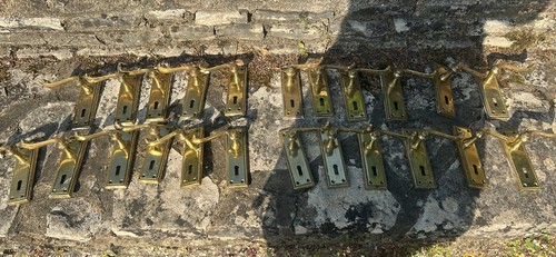 Antique brass door handles