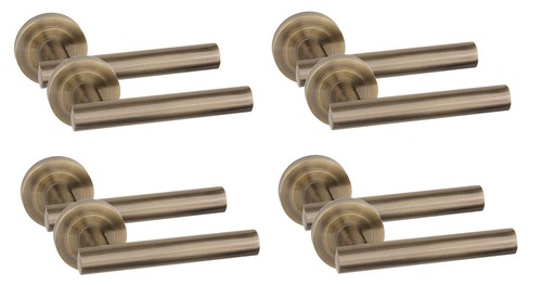 Door handles antique - handles, brass