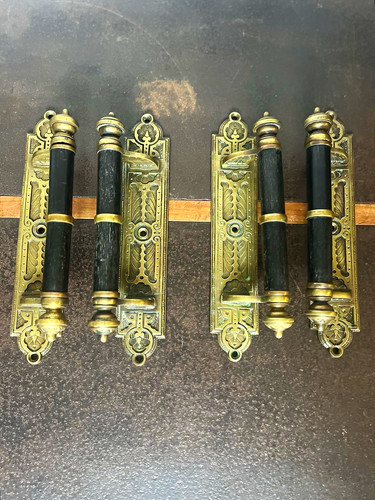 Two pairs brass late - two,