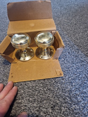Victorian brass door knobs - victorian,