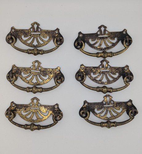 Antique victorian brass drawer - victorian,
