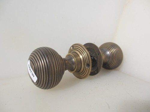 Brass beehive door - door, knobs