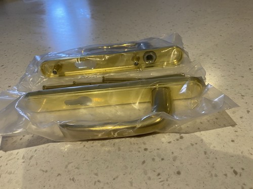 Heavy brass plated lock - brass,