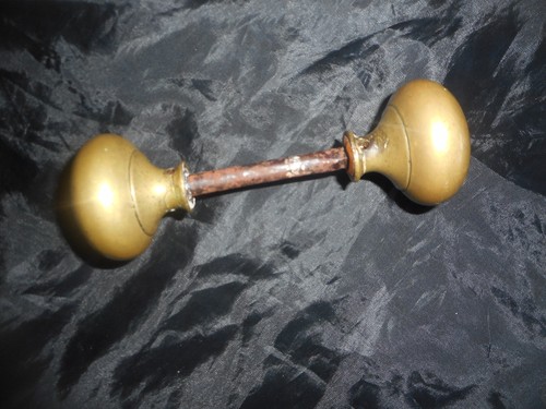 Old brass door handles knobs - brass, handles/knobs
