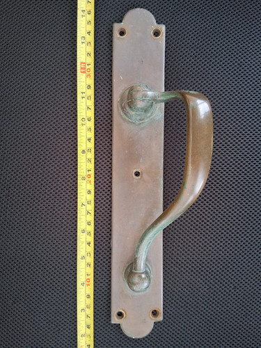 Antique brass door pull - antique,