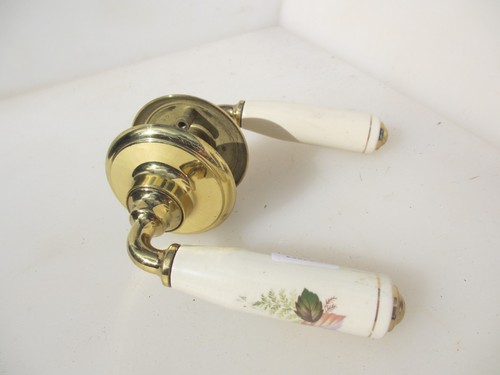 Vintage brass lever door - vintage,