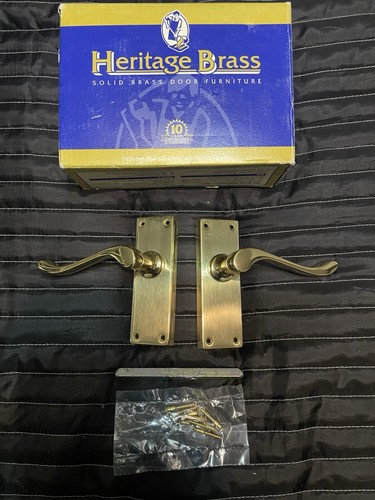Pair heritage brass lever - pair,