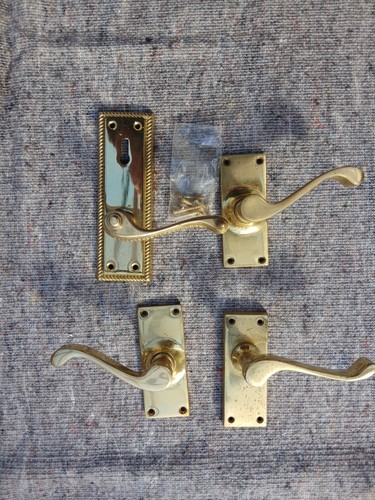 Antique victorian brass door - victorian,