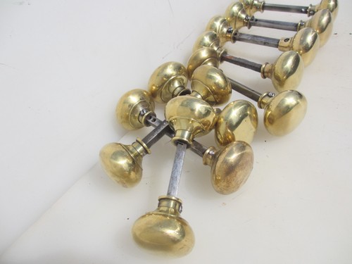 Victorian brass door - victorian, knobs