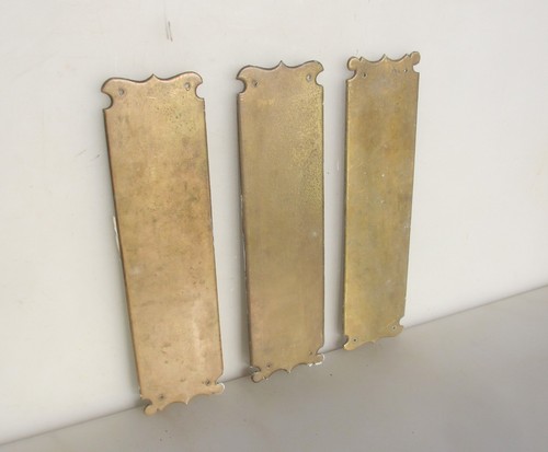Victorian brass finger plate - victorian,