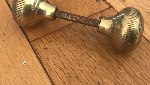 Antique vintage brass door - brass,