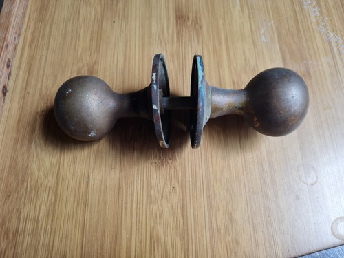 One pair old vintage - old, brass