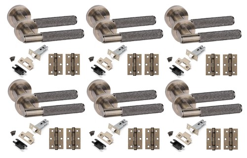 Straight bar knurled antique - straight,
