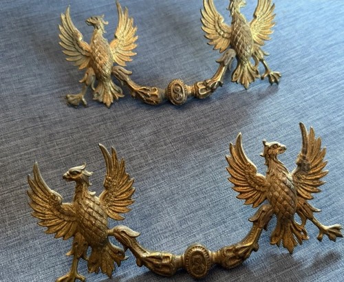 Antique brass phoenix bird - antique,