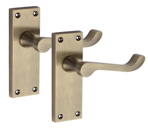 Pair door handles victorian - door,