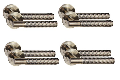 Antique brass door handles - door,