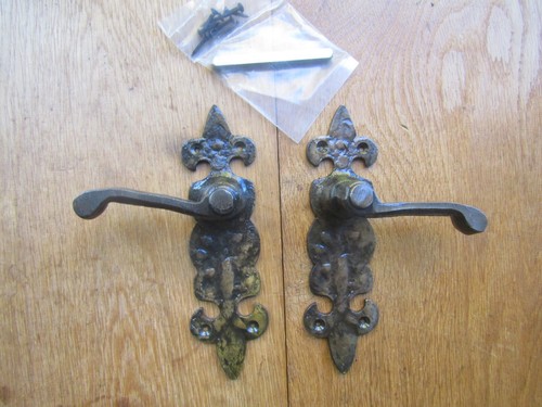 Rustic lever door pull handles - lever,