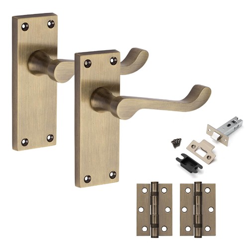 Victorian scroll door - scroll, handles