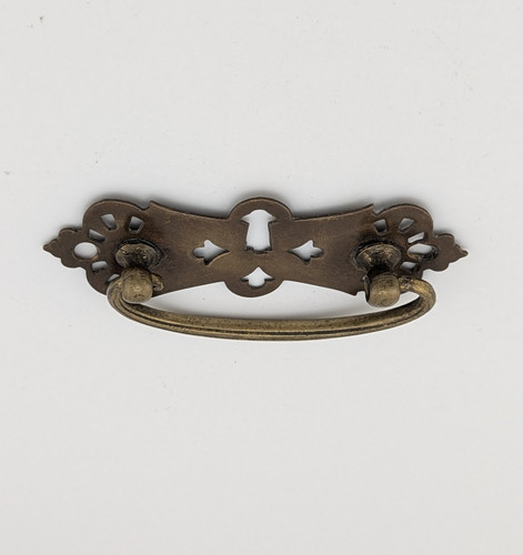 Antique brass drawer handle - brass,