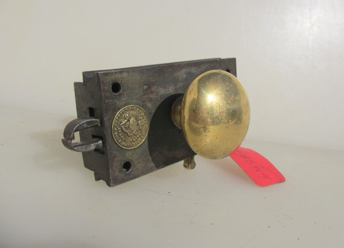 Victorian iron door latch - iron,