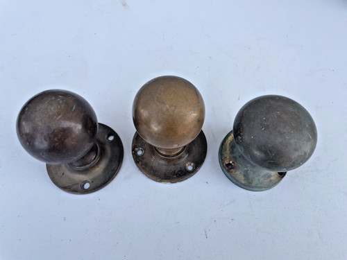 Antique brass oval - brass,