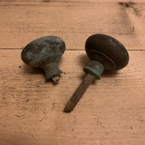 Vintage pair brass door - vintage,