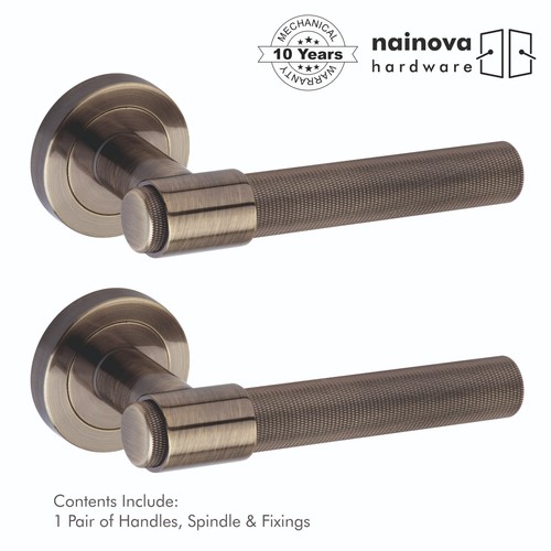 Internal door handle - internal, knurled